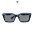 Embodying a classic unisex style, these all-black rectangular block sunglasses offer a timeless elegance that effortlessly exudes sophistication. The silver metal accent discreetly placed inside the arms adds a touch of refinement, unveiling a hidden world of opulence. A perfect blend of exclusivity and grace, these sunglasses offer the perfect accessory to give off an expensive and elegant look.